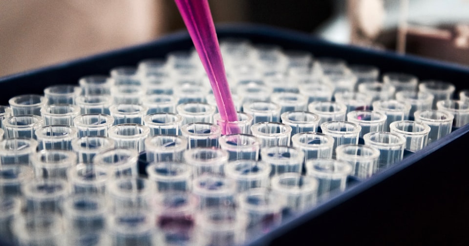 Scientific laboratory setting with measurement instruments